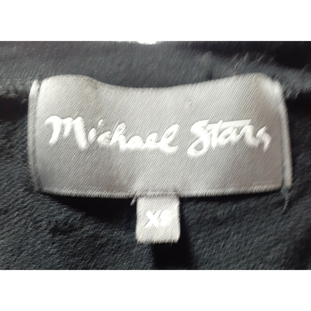Michael Stars Dress Size X-Small Black Shantelle 100% Lambskin Leather and Knit - Picture 9 of 10